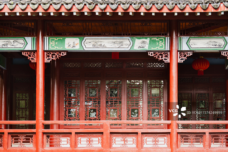 南宁银林山庄的中国风建筑图片素材