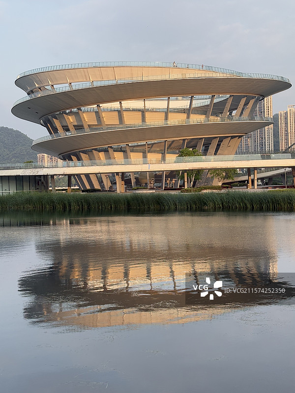 长沙梅溪湖城市岛图片素材