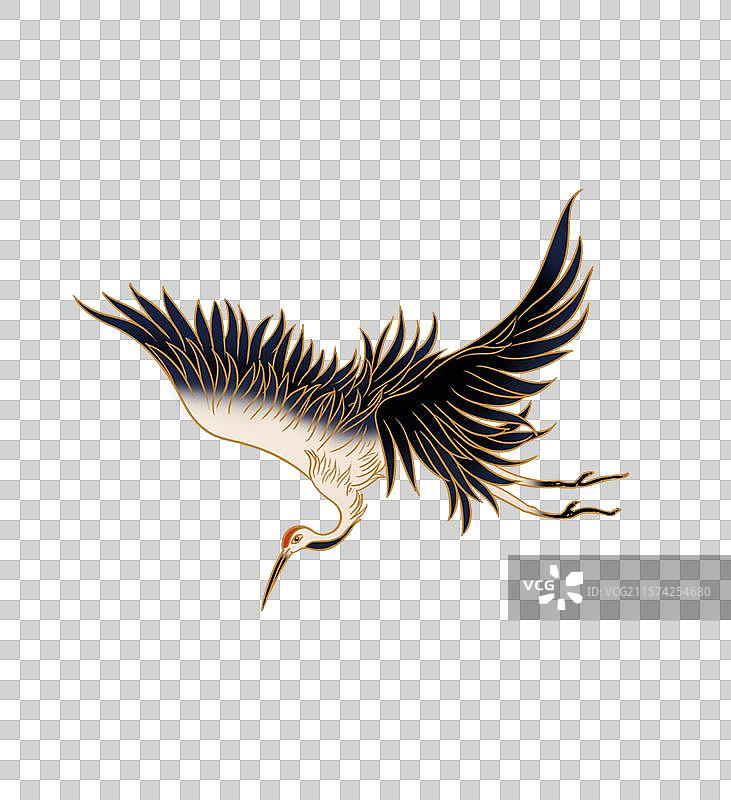 白鹤仙鹤黄鹤插画免抠元素图片素材
