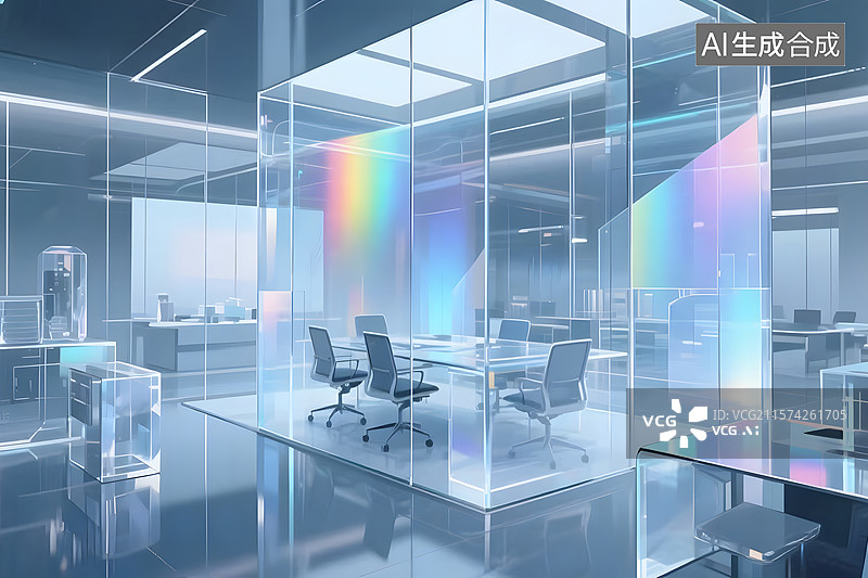 【AI数字艺术】商务场景插画背景图片素材