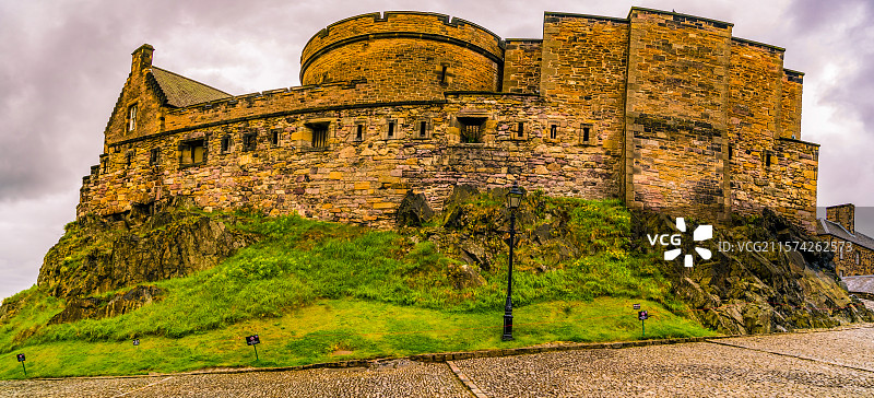 英国苏格兰首府爱丁堡市爱丁堡城堡图片素材