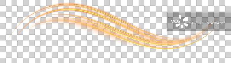 流畅的金色光芒旋涡图片素材