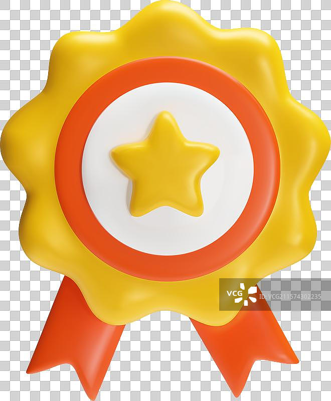 带星星的金牌3D图像图片素材