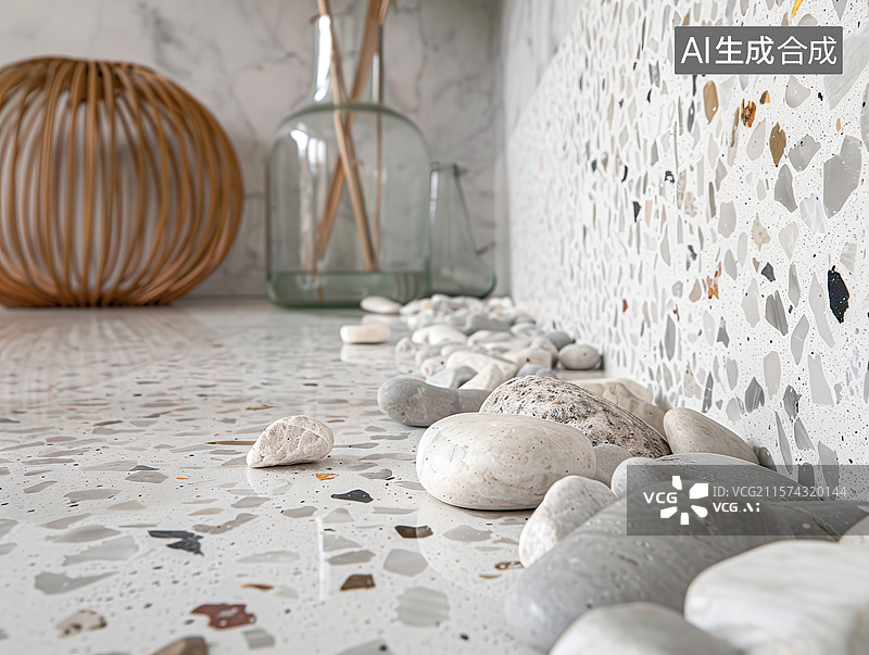 【AI数字艺术】室内装饰水磨石图片素材