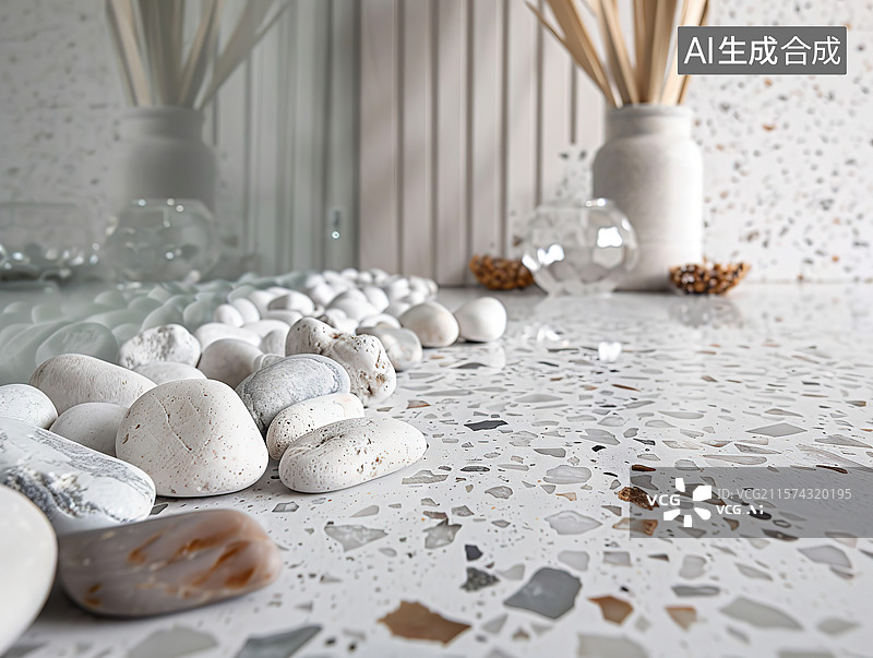 【AI数字艺术】室内装饰水磨石图片素材