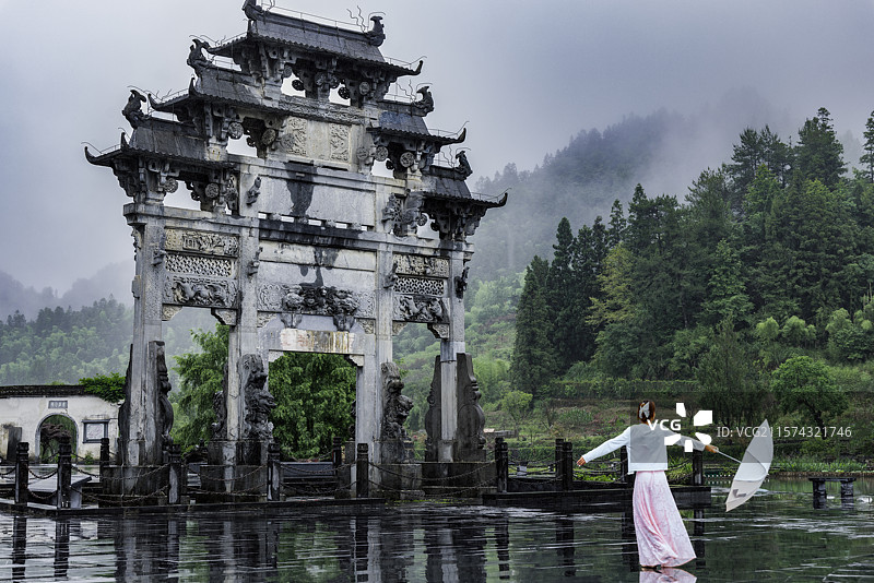 吹梦到徽州图片素材