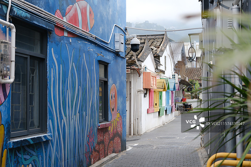 深圳大梅沙村城中村城市更新后面貌图片素材