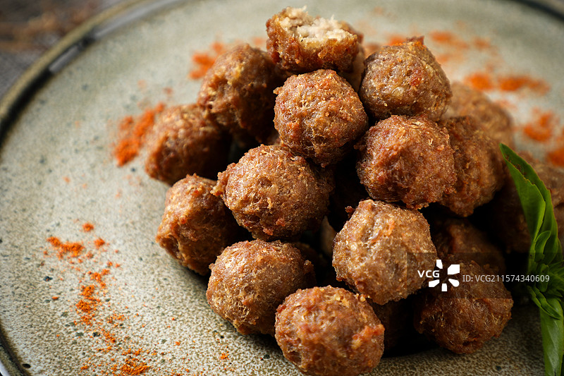 干炸丸子图片素材