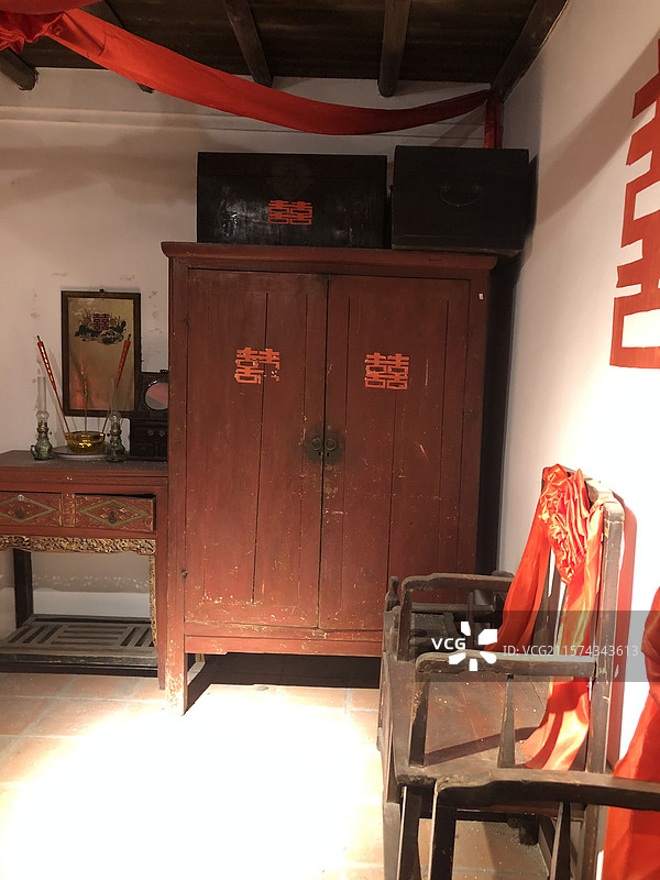 贵州博物馆-结婚时的婚房布置图片素材