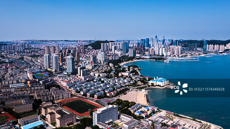 辽宁省大连市甘井子区的城市建设新貌图片素材