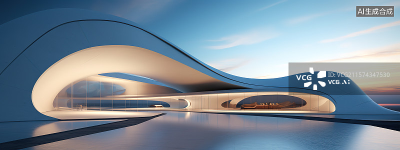 【AI数字艺术】建筑背景图片素材