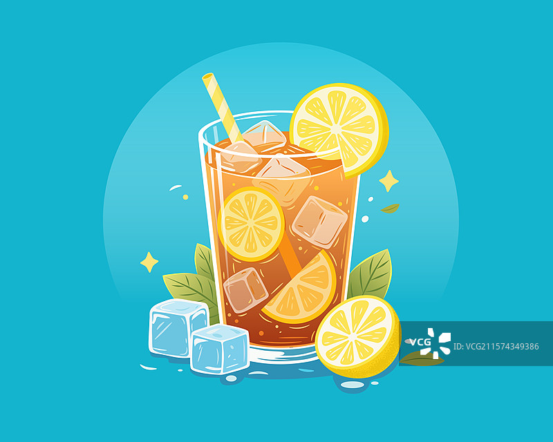 夏天的柠檬果汁图片素材