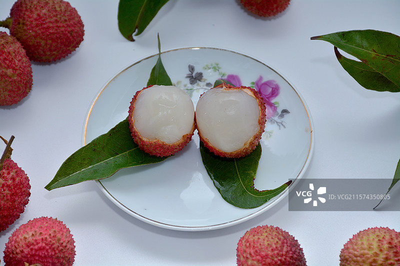 夏天夏至立夏水果荔枝图片素材