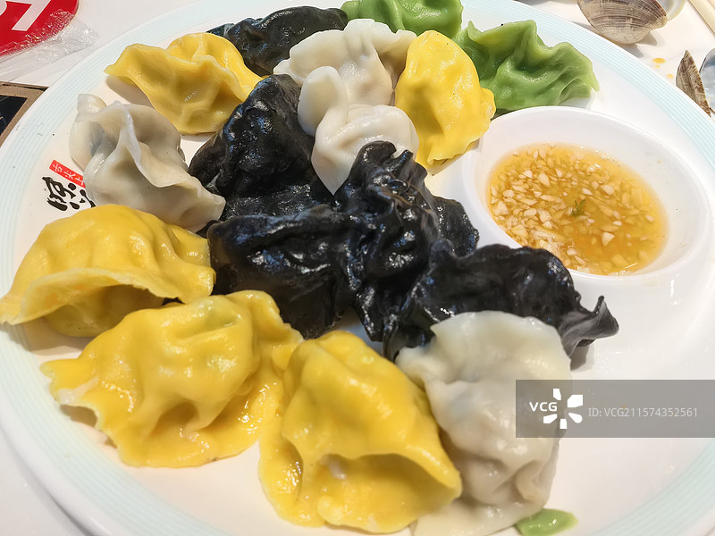 海鲜饺子全家福图片素材