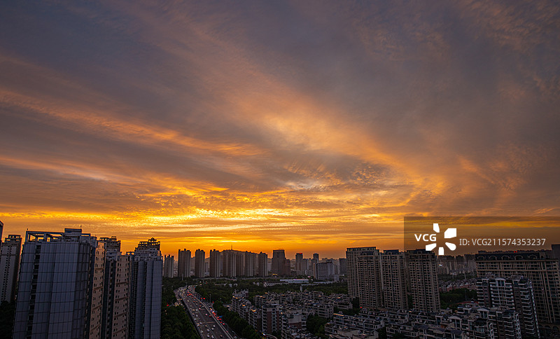 合肥蜀山夕照图片素材