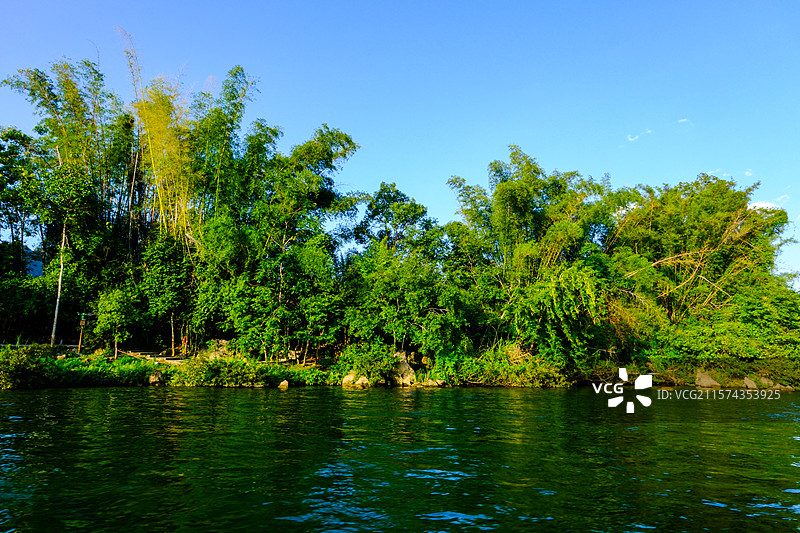中国广西壮族自治区崇左市大新县洞那屿湾国家4A级景区，大新县黑水河国家湿地公园，中国南方喀斯特，图片素材