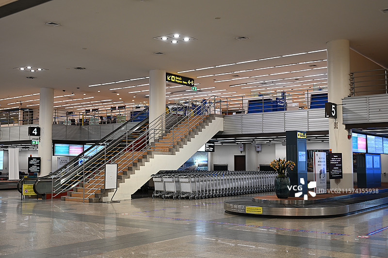 曼谷机场黄昏图片素材