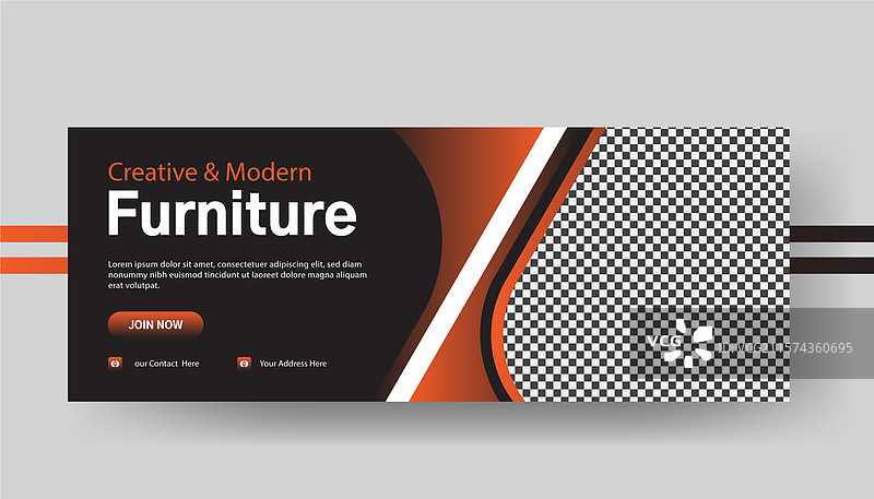 现代色彩的图片Facebook封面图片素材