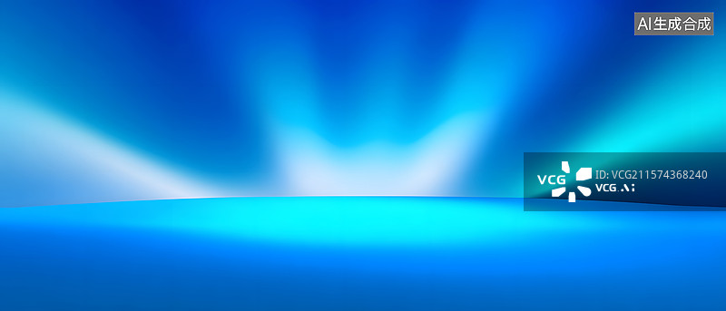 【AI数字艺术】简约蓝色渐变抽象PPT背景图片素材