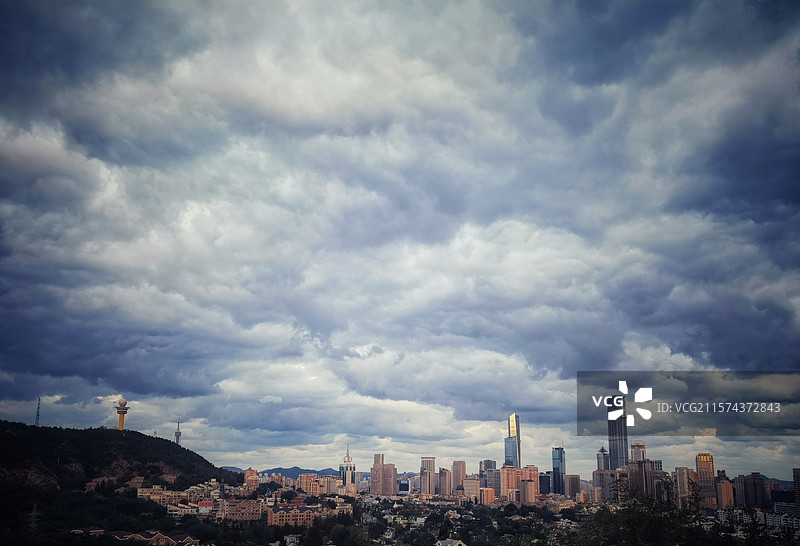 大连市中山区全景图片素材