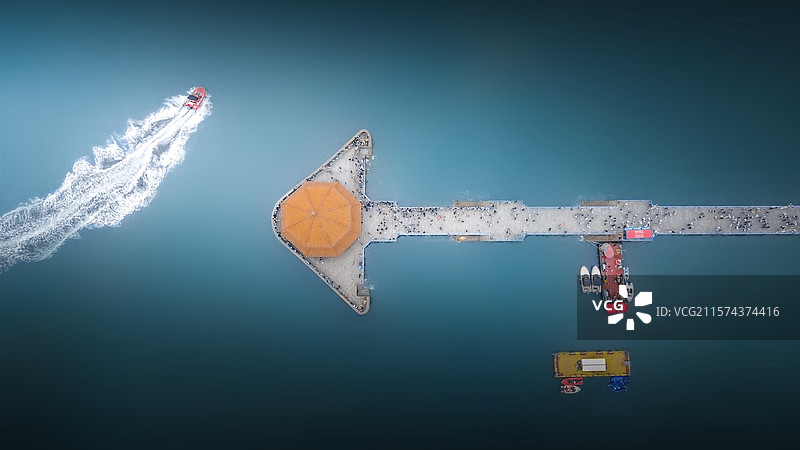 青岛栈桥图片素材