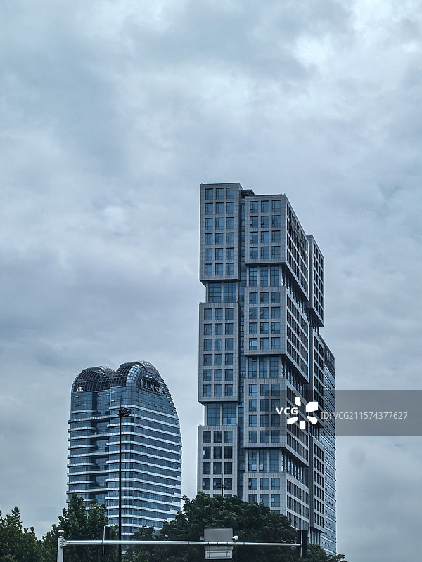 绍兴天元国际大楼的积木造型图片素材