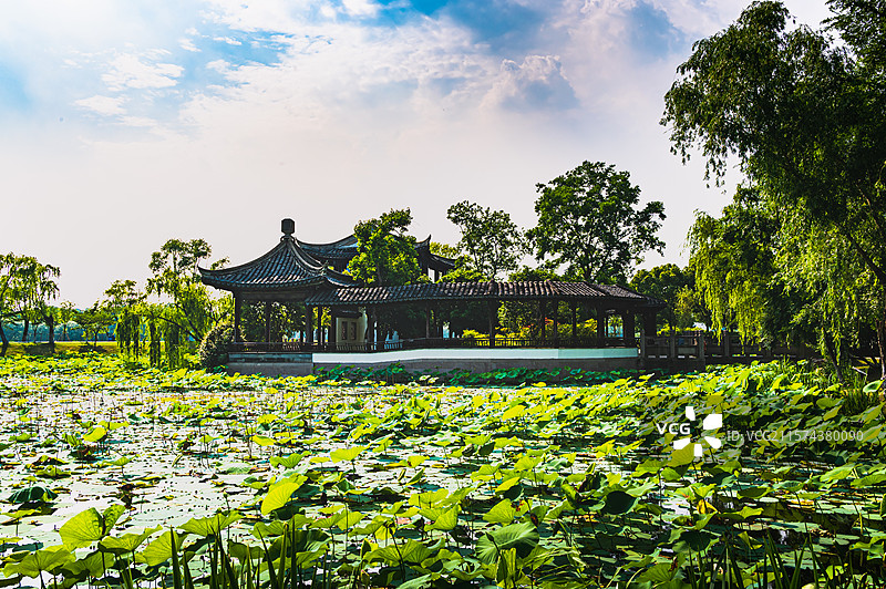 常熟尚湖风景区风景图片素材