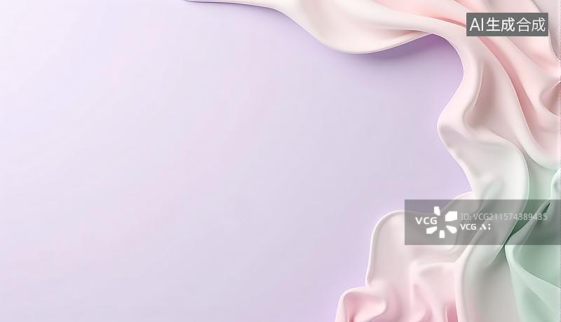 【AI数字艺术】粉色紫色渐变色丝带彩带背景图片素材