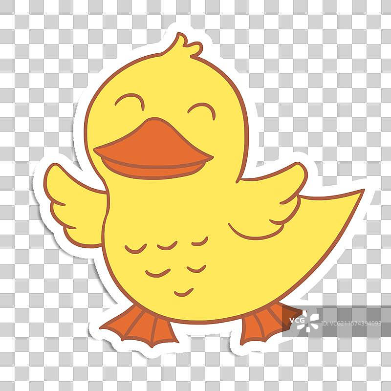 儿童卡通元素小鸭子图片素材