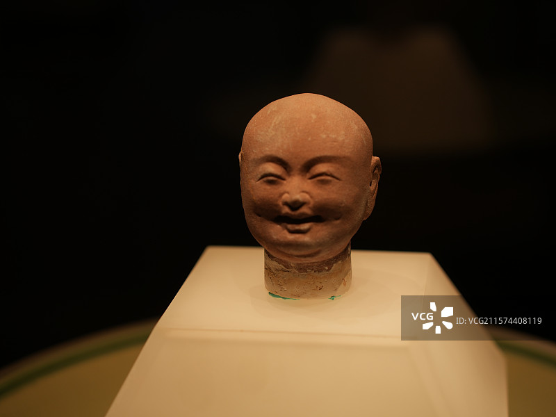 河北邯郸市博物馆北齐佛像图片素材