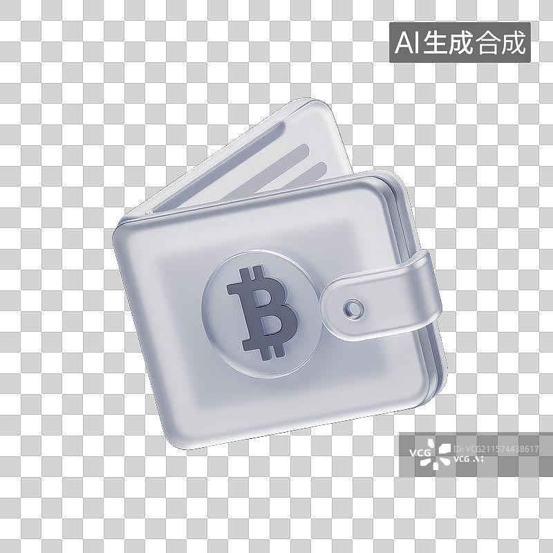 【AI数字艺术】比特币钱包里的数字货币图片素材
