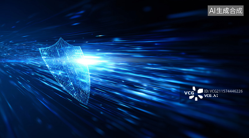 【AI数字艺术】盾牌守护人物健康财产隐私保护数据安全图片素材