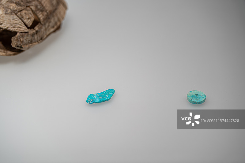 贾湖文化 绿松石饰 舞阳县贾湖遗址博物馆图片素材