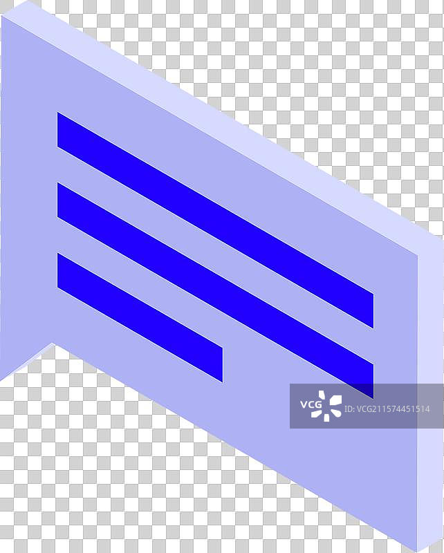 等距的对话气泡展示短信概念图片素材