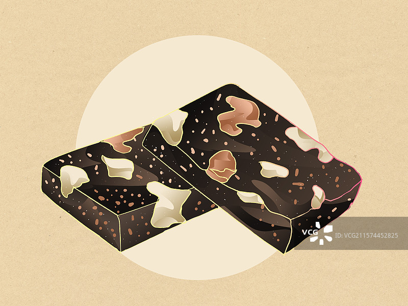 中药药材几片阿胶糕片老中医中草药药材国风插画元素复古纹理纸张保健食品中国医药师节图片素材