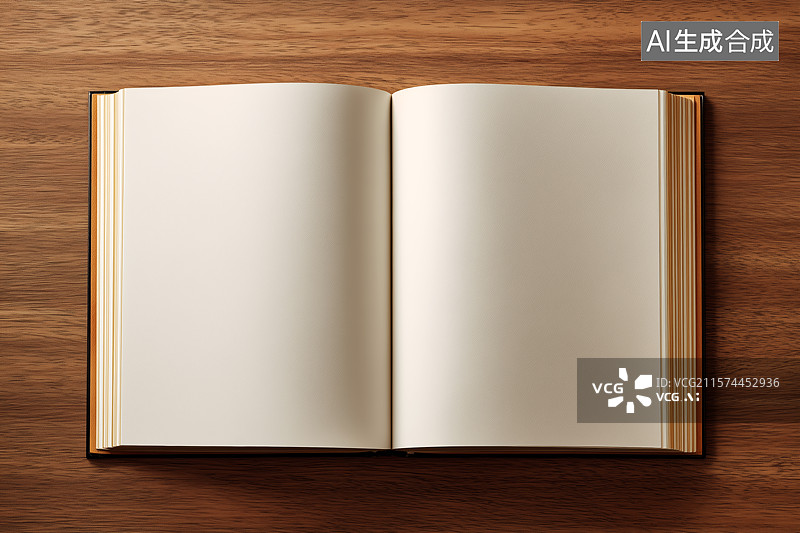 【AI数字艺术】空白的笔记簿图片素材