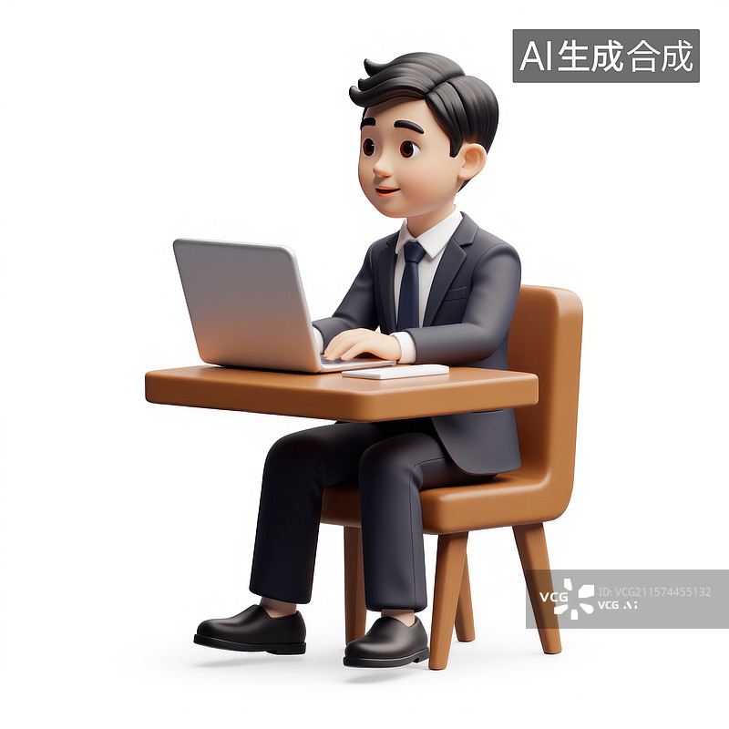 【AI数字艺术】商务人士的效率办公图片素材