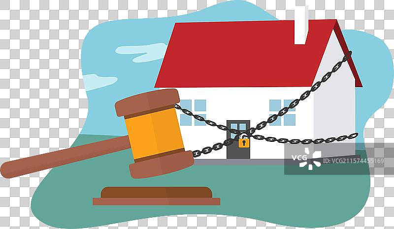 被查封的房屋图片素材