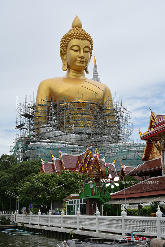 曼谷水门寺大佛图片素材