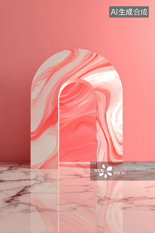 【AI数字艺术】科技感电商广告背景图片素材