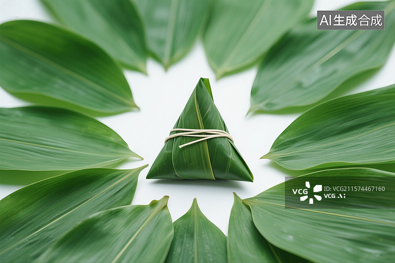 【AI数字艺术】端午节包粽子图片素材