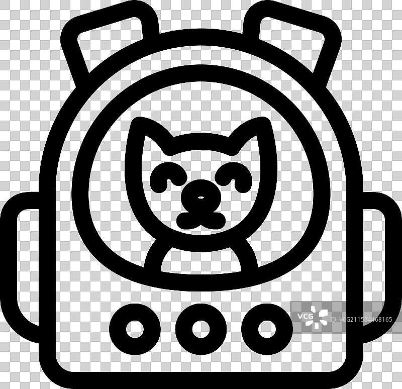 可爱的猫宇航员戴着太空头盔在探索图片素材