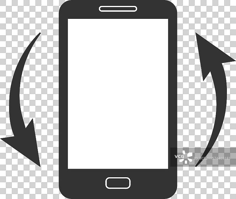 旋转手机符号图片素材