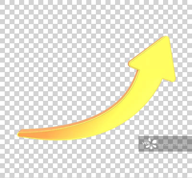 3D金融放大镜k线折线箭头上涨投资股票主题插画元素图片素材