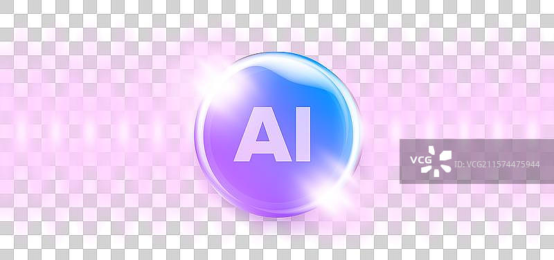 紫外线下的人工智能芯片组图片素材