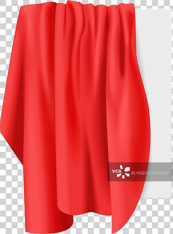 红色帷幕挂在支架上图片素材