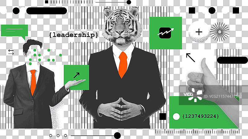 领导力拼贴海报设计图片素材