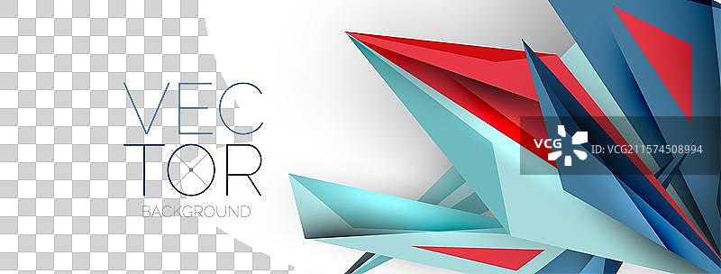 极简几何抽象背景低多边形图片素材