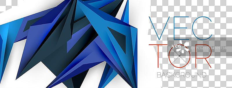 极简几何抽象背景低多边形图片素材