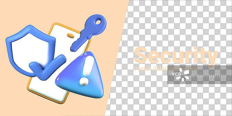 3D物体的组成智能手机图片素材